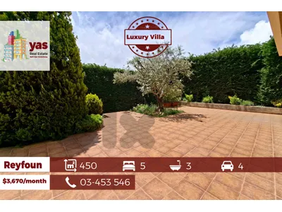 Reyfoun 450m2 | Garden & Terrace | Rent | Villa | Private Street | KH