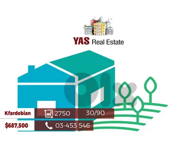 Kfardebian 2750m2 | 30 / 90 | Panoramic View | Ideal Investment | WA |