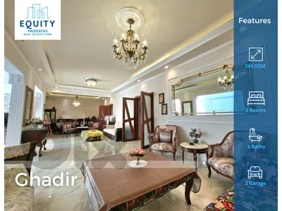 Furnished 245 SQM Apartment For Sale In Ghadir شقة للبيع #HS364183 Furnished 245 SQM Apartment For Sale In Ghadir شقة للبيع #HS364183