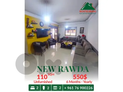 110 sqm Apartment For Rent in New Rawda