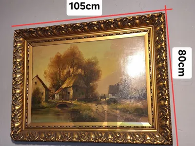 antique european signed oil painting antique european signed oil painting