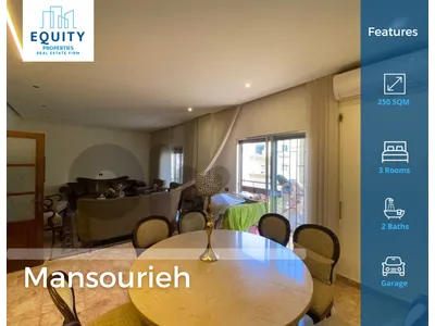 Furnished 180SQM Apartment &70 Terrace For Sale In Mansourieh #CB37051