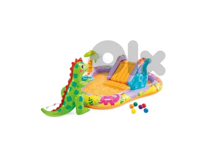 Intex Dino Inflatable Play Center 201 x 157 x 69 CM - مركز لعب إنتكس