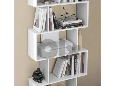 modern bookcase white color