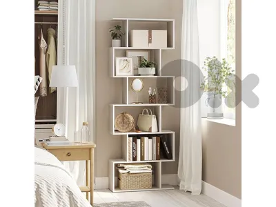 modern bookcase white color