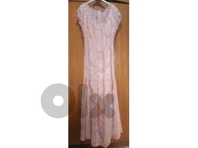Devoré silk dress large فستان حرير