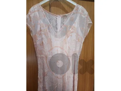 Devoré silk dress large فستان حرير