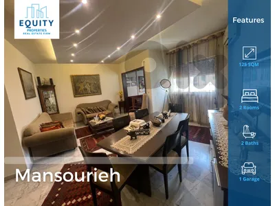 Furnished 125 SQM Apartment For Sale In MAnsourieh شقة للبيع #CB37351
