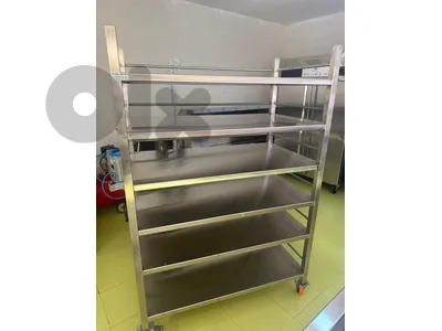 Stainless Steel Trolley عربة ستانلس ستيل