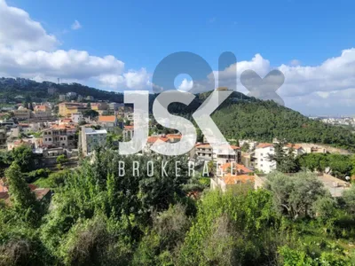L21352 - Land With Mountain and City View For Sale In Zouk Mikael