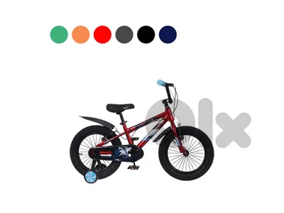 Kids Bicycle with 2 Training Wheels 16"-دراجة أطفال مع عجلتين جانبيتين