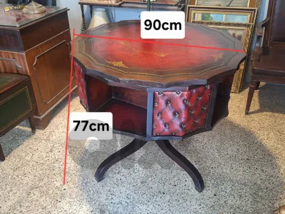 victorian revolving seance/ library table