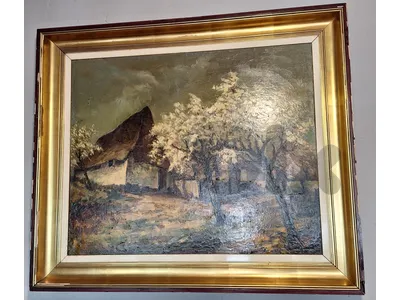 colling 1952 signed european oil painting