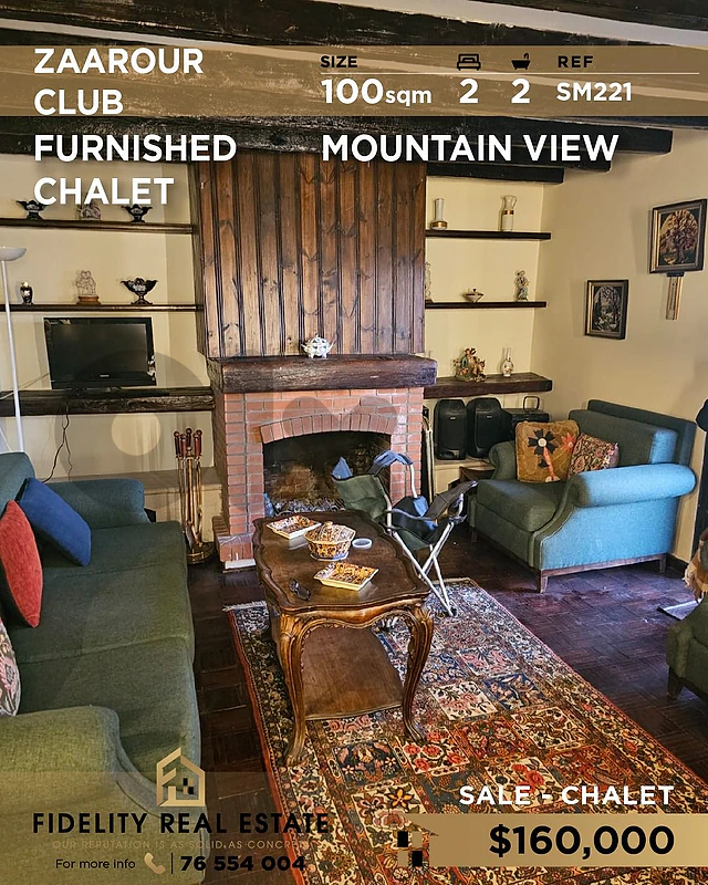 Chalet for sale in Zaarour SM221 شاليه  للبيع في زعرور