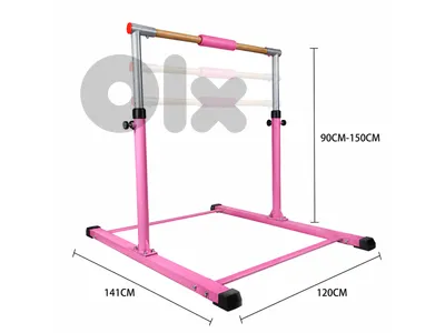 Professional Adjustable Gymnastics Training Bar – Pink