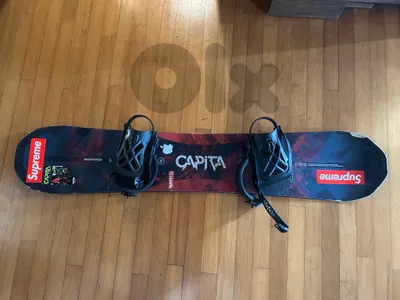 snowboard + bindings