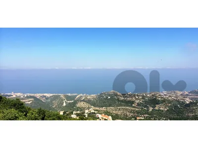 3350 SQM Land in Kfour, Keserwan with Full Sea & Mountains view (Non Obstructive)