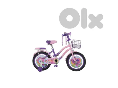 12-inch Girls' Training Bicycle with Front Basket - دراجة تدريب بنات