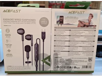 ACEFAST USB-C SEMI-IN-EAR KARAOKE WIRED EARPHONES L12