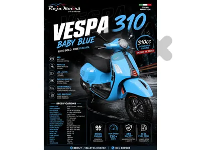 🔥🩵 VESPA 310 BABY BLUE 🩵🔥 & Smooth Ride