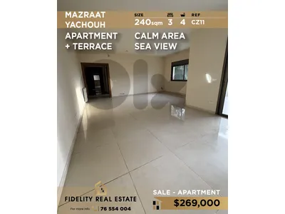 Apartment for sale in Mazraat Yachouh CZ11 شقة للبيع في مزرعة يشوع