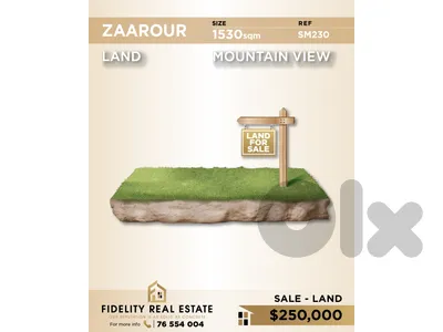 Land for sale in Zaarour SM230 أرض للبيع في زعرور