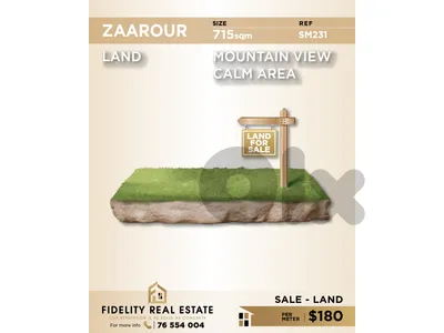 Land for sale in Zaarour SM231 أرض للبيع في زعرور