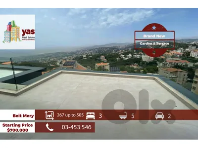 Beit Mery 267m2 up to 505m2 | View | Many Floors Available | Catch | TCH