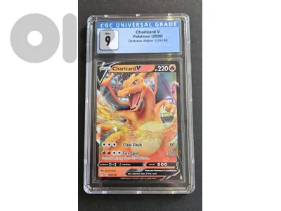 Pokémon Charizard V – CGC 9 Graded Pokemon Card 🔥