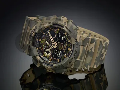 Casio G-Shock, GA-100CM-5A, Camouflage
