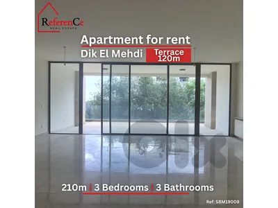 Apartment with Terrace in Dik El Mehdi for rent شقة/تراس  للايجار في ديك المحدي