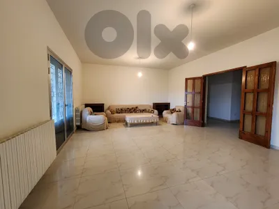 250 SQM Semi-Furnished Apartment in Bikfaya, Metn + Mountain View & 300 SQM TERRACE & GARDEN