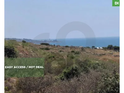 LAND/JIYYEH,CHOUF/الجية / Zoning 25 / 75/ 1 minute away from the highway / REF#DI136642 !