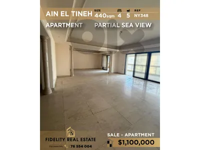 Apartment for sale in Ain El Tineh NY348 شقة فاخرة للبيع في عين التينة