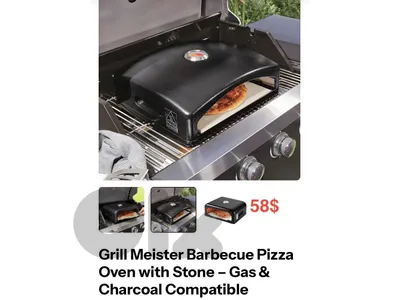 Pizza oven for barbecue