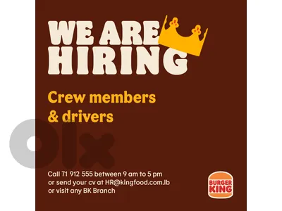 Crew Members - Burger King Dbayeh