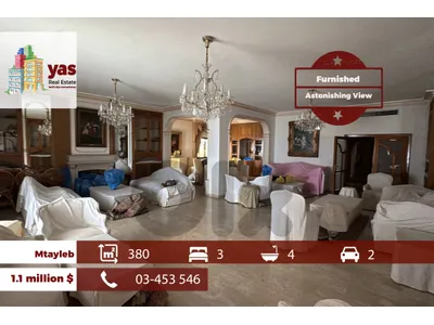 Mtayleb 380m2 | Furnished | Astonishing View | Luxury Flat | RMK