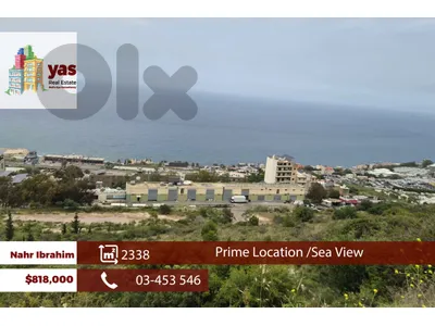 Nahr Ibrahim 2338m2 | Land | Sea View | Prime Location |MCH
