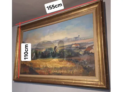 N.DeVries dutch large original painting