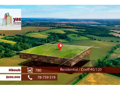 Hboub/Jbeil 780m2 | Residential Land | Coeff 40/120 | Catch | ABA