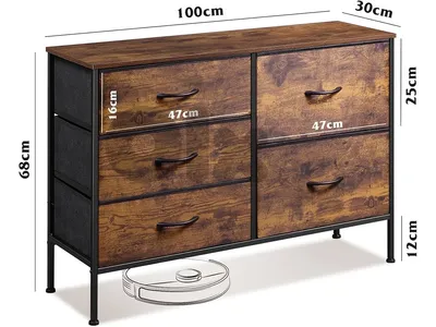 Bedroom Chest of Drawers with 5 Drawers