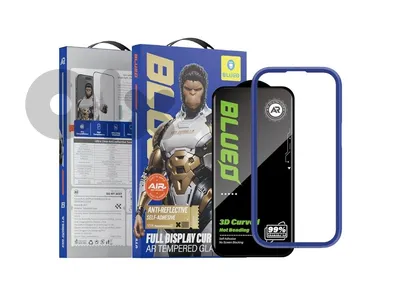 Blueo Full Display Curved AR Tempered Glass for iPhone 17 Pro / 17 / 16