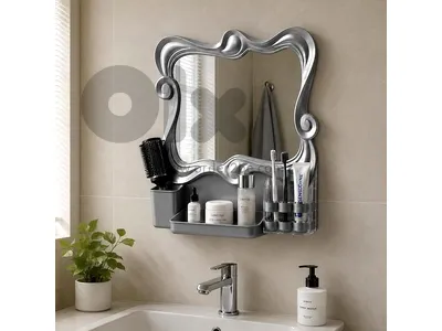 Bathroom Mirror & Vanity Organizer 50×44 cm