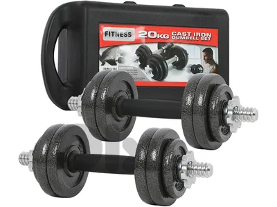 Cast Iron Dumbbells Set 20kg