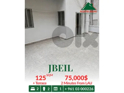 125 sqm Apartment For Sale in Jbeil جبيل with Terrace
