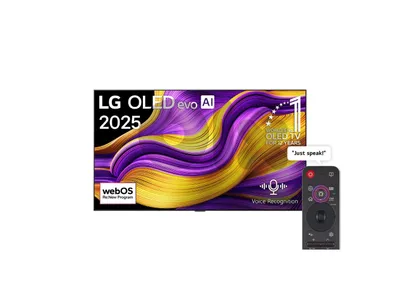 LG 65 inch G5 OLED EVO AI Smart TV 165hz refresh rate
