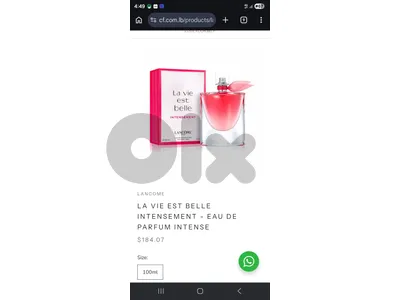 La Vie Est Belle, eau de parfum intense 100ml , by  Lancôme