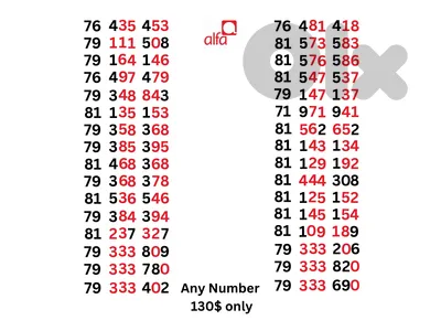 Alfa special sim card numbers