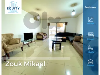 Furnished 140 SQM Apartment For Rent In Zouk Mikaelشقة للإيجار#RK39326