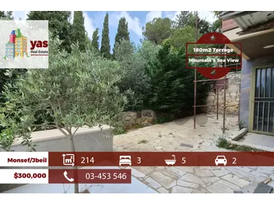 Monsef/Jbeil 214m2 | 180m2 Terrace | Astonsihnig View | Luxury | MCH